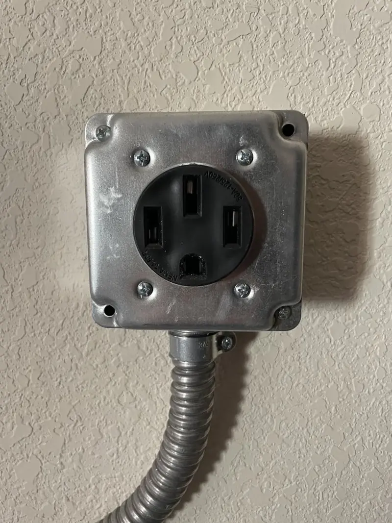 NEMA 14-50 outlet installed for Smart Home Electrical in Three Points